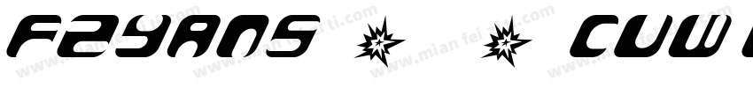 FZYANS__CUW GB1 0字体转换